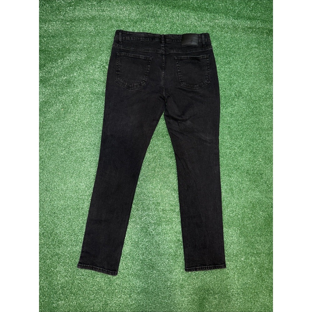 Tailor Vintage Canaan Slim Fit Men's Jeans 34x32 Black Comfort Stretch As Is - Picture 5 of 6